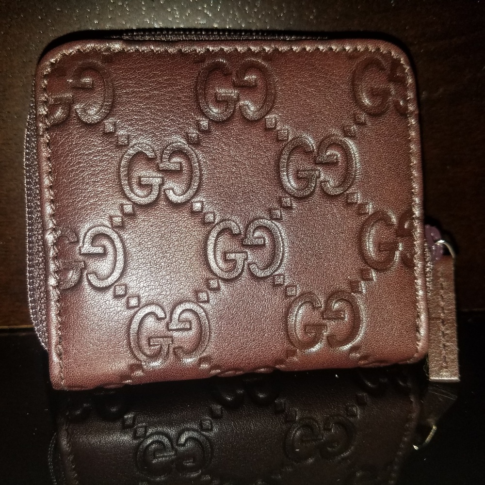Gucci Guccissima Leather Coin Purse Wallet